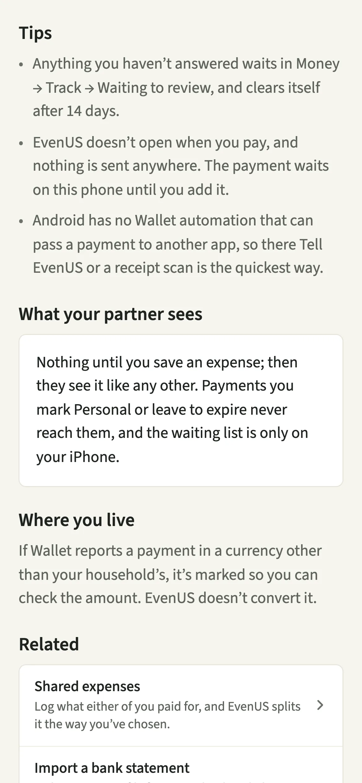 Tips from the EvenUS Apple Pay capture guide: unanswered payments wait in Waiting to review and clear after 14 days