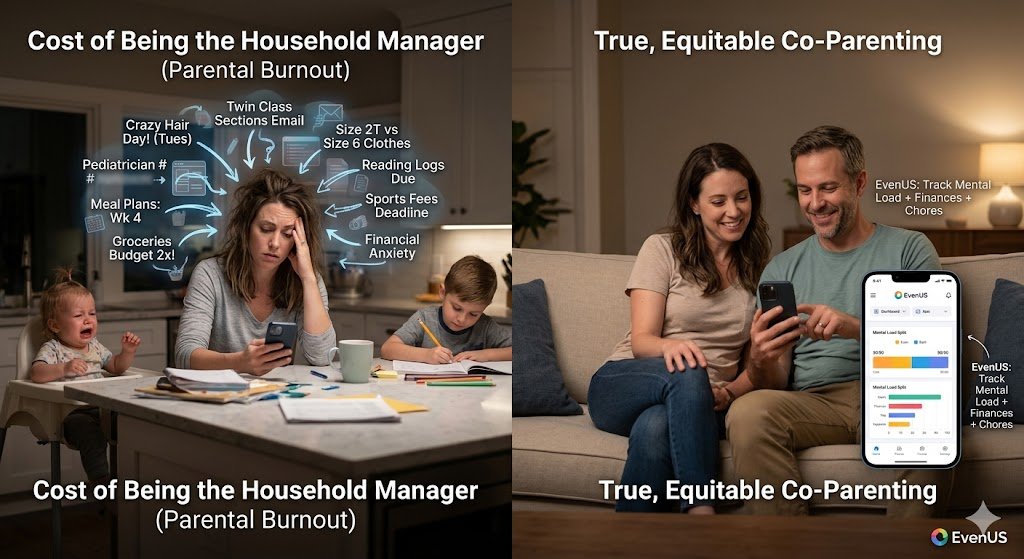 Are you the default household manager? Discover the emotional cost of parental burnout and how couples can share the mental load of raising a family.