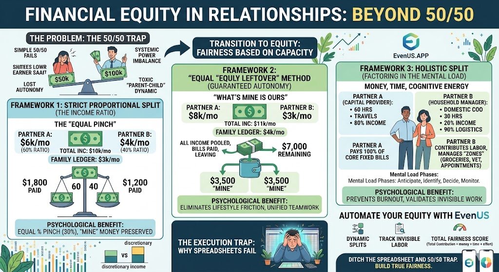 Fair Expense Division for Couples with Unequal Earnings
