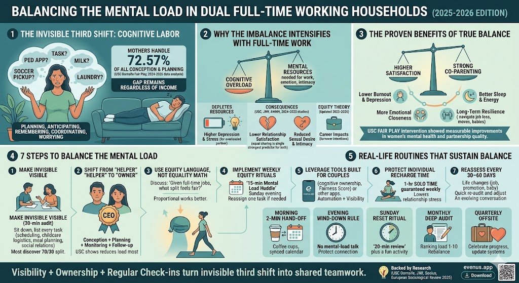 How to Balance the Mental Load When Both Partners Work Full-Time