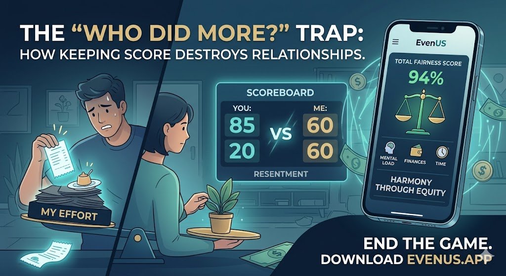 The "Who Did More?" Trap: How Keeping Score Destroys Modern Relationships