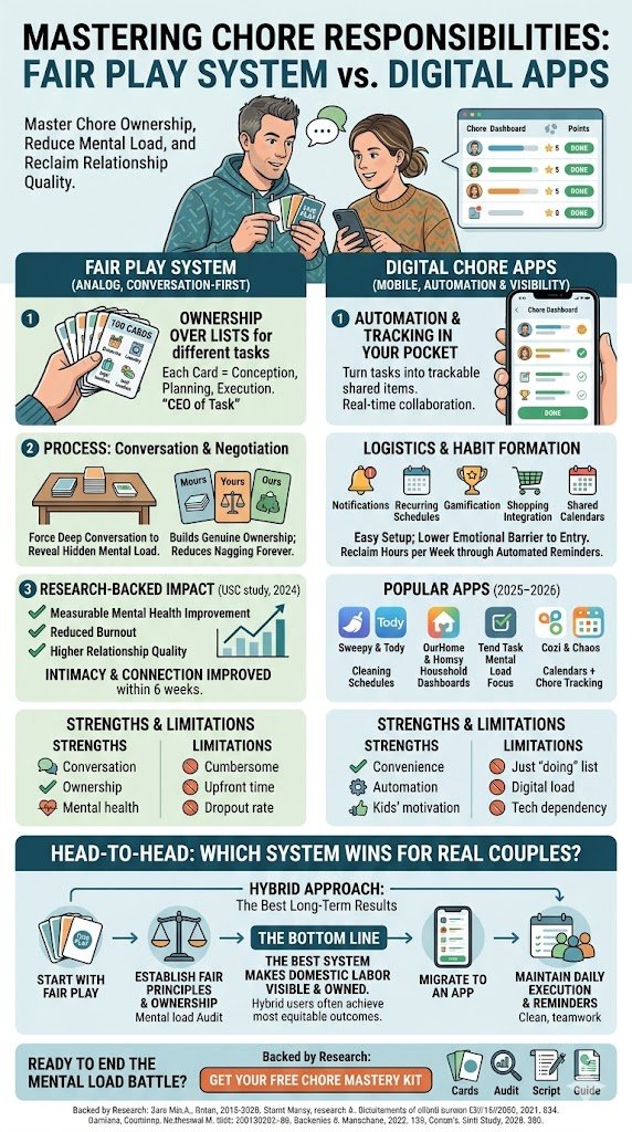 The Fair Play System vs. Digital Apps: Mastering Chore Responsibilities