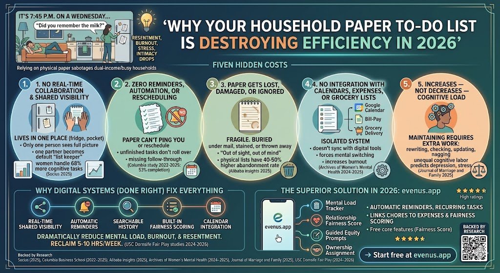 Why Paper To-Do Lists are Ruining Your Household Efficiency